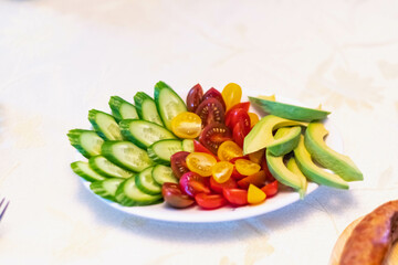 Traditional Polish food set on the table