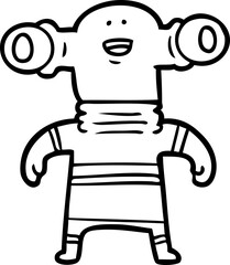 friendly cartoon alien