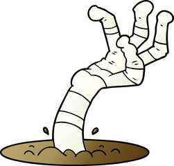 cartoon spooky monster hand