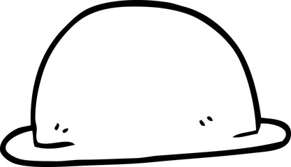 line drawing cartoon hat
