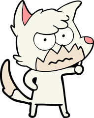 cartoon annoyed fox