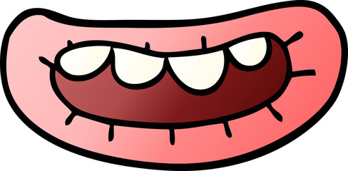 cartoon doodle mouth © lineartestpilot