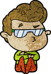 cartoon cool guy