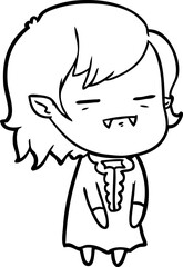 cartoon undead vampire girl