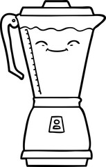 cartoon food processor