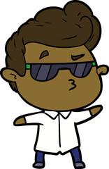 Fototapeta premium cartoon cool guy