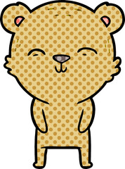 happy cartoon bear