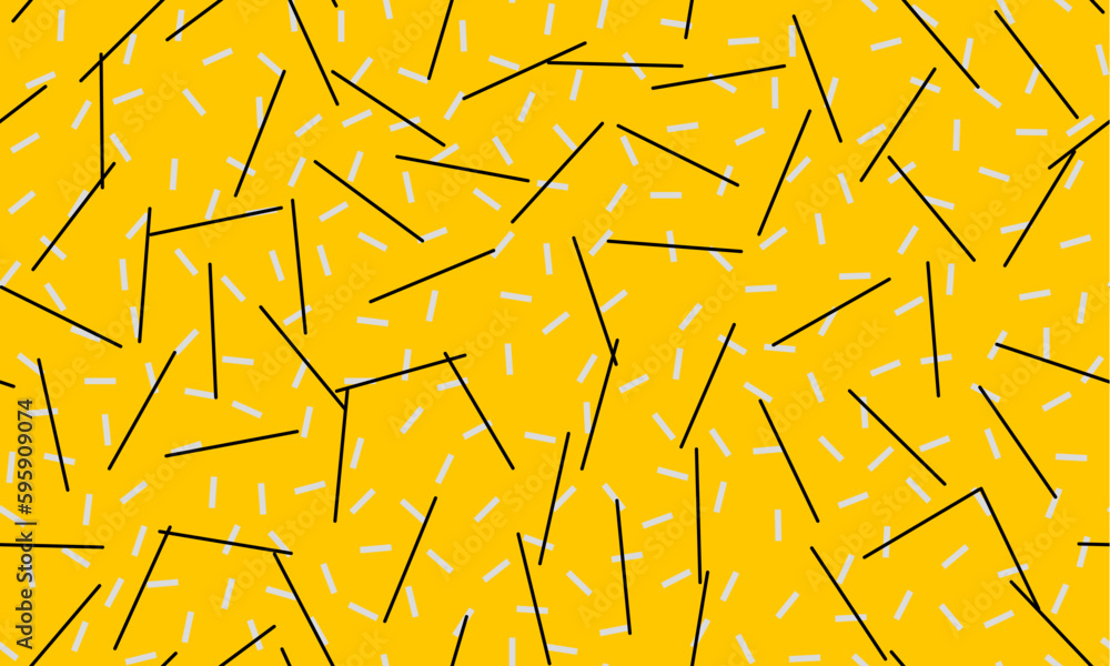 Aufkleber Abstract seamless geometric pattern. Horizontal vector image.