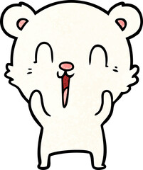 happy polar bear cartoon