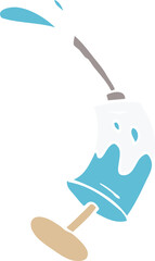 cartoon doodle vaccine injection