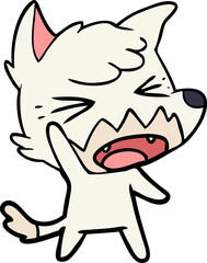 angry cartoon fox