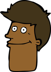 cartoon smiling man