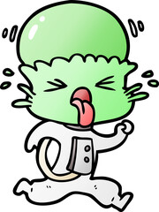 weird cartoon alien