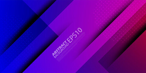 Abstract geometric dark purple and blue gradient background with shadow lines. Dynamic shapes composition.cool design cover product.Eps10 vector