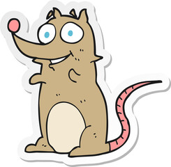 sticker of a cartoon mouse