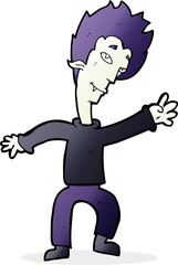 cartoon halloween vampire