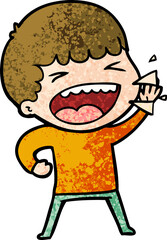 cartoon laughing man