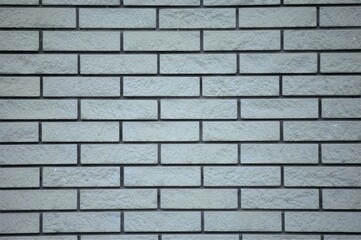 Background of white bricks on the wall