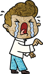 cartoon crying man