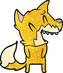 laughing fox cartoon