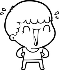 laughing cartoon man