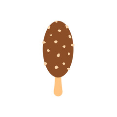 ice cream flat design vector illustration. ice cream popsicle vector illustration