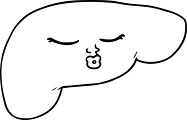 cartoon pretty liver