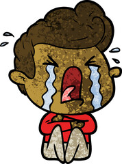 cartoon crying man