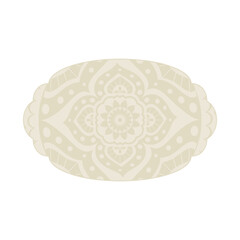 boho mandala frame, svg emblem