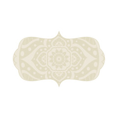 boho mandala frame, svg emblem