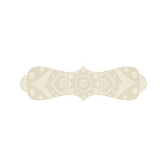 boho mandala frame, svg emblem