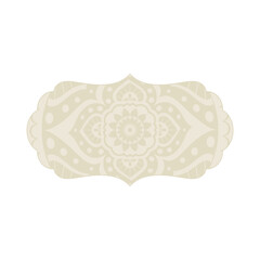 boho mandala frame, svg emblem