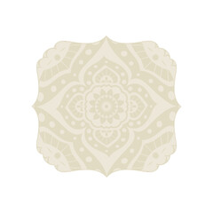 boho mandala frame, svg emblem