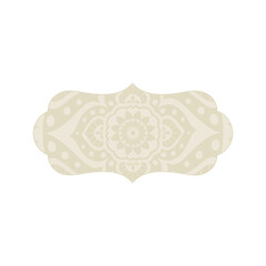 boho mandala frame, svg emblem