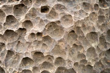 natural stone It is shaped like a honeycomb hole
