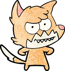 cartoon grinning fox