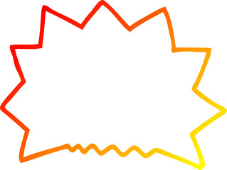 warm gradient line drawing of a cartoon big  bang explosion