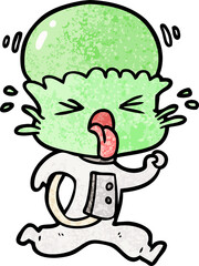 weird cartoon alien