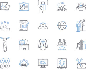 User-generated line icons collection. Collaboration, Engagement, Comments, Feedback, Interaction, Ratings, Reviews vector and linear illustration. Participation,Interaction,Conversation outline signs