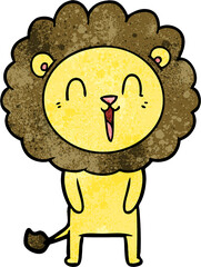 laughing lion cartoon