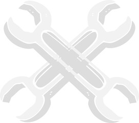 flat color illustration of spanners