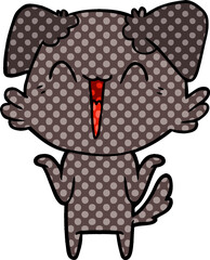 happy little dog cartoon