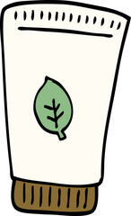 cartoon doodle skin lotion