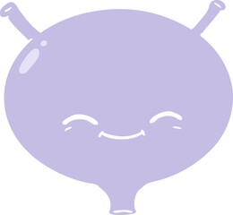 flat color style cartoon bladder
