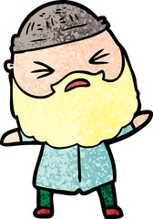 cartoon man with beard