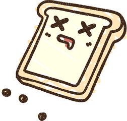 Toast Chalk Drawing