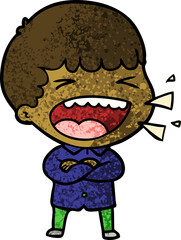 cartoon laughing man