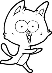 funny cartoon cat