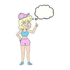 happy gym woman giving thumbs up symbol