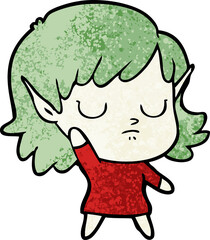 cartoon elf girl